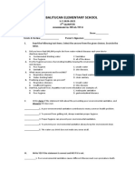 1st Assessment Health 6 3rd Quarter