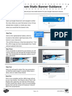 Google Classroom Static Banner Guidance