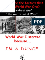 Causes of Wwi - Imadunce