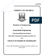 Third - Year - Automobile - (BE Sem-V and VI) - Teaching Scheme and Course Content