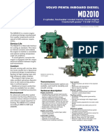 Volvo Penta Inboard Diesel: 2-Cylinder, Freshwater-Cooled Marine Diesel Engine Crankshaft Power 7.5 KW (10 HP)