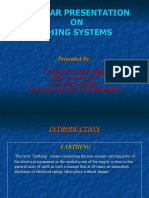 Seminar Presentation ON Earthing Systems