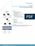 STPS20H100C: 100 V, 20 A Power Schottky Rectifier