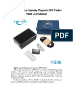 Huge Battery Capacity Magnetic GPS Tracker YB08-User Manual