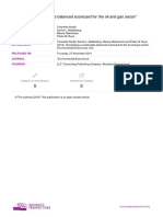 Developing A Sustainable Balanced Scorecard For The Oil and Gas Sector