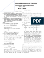 Ap Chem Free Response Answers Acid Base