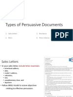 Types of Persuasive Documents