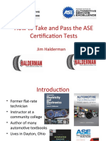 How To Take and Pass The ASE Certification Tests: Jim Halderman