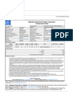 R.S.R.T.C Ticket: Rajasthan State Road Transport Corporation E-Reservation Ticket