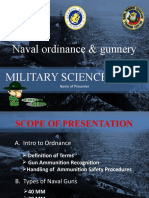 Naval Ordinance & Gunnery: Name of Presenter