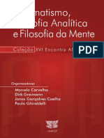 Pragmatismo - Filosofia - Analítica - e - Filosofia - Da - Mente (XVI Encontro ANPOF)