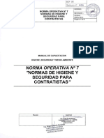 Normas de Higiene y Seguridad Sofse