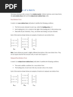 Echelon Form of A Matrix