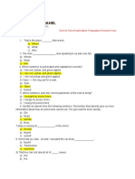 End of Term Examination Preparation Revision Pack