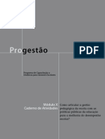 Progestão - Caderno de Atividades - Módulo X