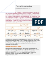 Arabic Verb Forms