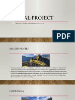 Final Project: The Best Tourist Places in Cusco City