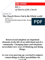 Module 2.3.2 The Renewal Movement of Second Vatican Council