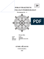 Laporan Praktikum Algoritma Dan Pemrograman: Pertemuan Ke - 4