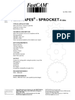 Fastshapes - Sprocket: Typical Applications