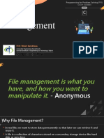 File Management: Prof. Nilesh Gambhava