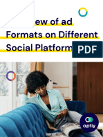 Overview of Ad Formats On Different Social Platforms