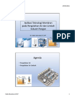 Aplikasi T Membran PD Pengolahan Air & Limbah