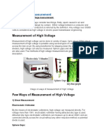 Measurement of High Voltage