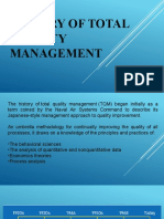 History of Total Quality Management