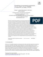 Uso de Fuzzy AHP y Fuzzy TOPSIS: Selección de Proveedores en Una Empresa Constructora