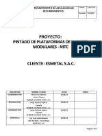 Procedimiento Aplicacion Recubrimiento Antideslizante y Resanes en Servicio - Esmetal