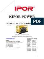 Kipor Power: Manuel de Fonctionnement