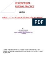 Architectural Professional Practice: Hindu College of Design, Architecture & Planning