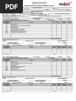 Senior High School Student Permanent Record: Republic of The Philippines Department of Education