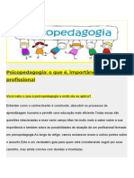 Psicopedagogia - o Que É, Importância e Atuação Profissional