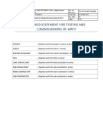 Method Statement For Testing and Commissioning of MATV