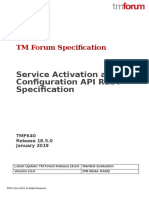 TMF640 Service Activation and Configuration API REST Specification R18.5.0