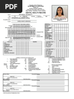 Dental Health Record: Decierdo, Sailene W. 16 Female 1-Jan-02 Athletics Secondary Girls Shiela Mae Cabasag