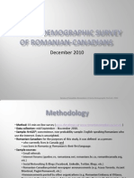 Survey of Romanian Canadians 2010