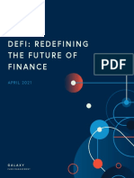 Defi: Redefining The Future of Finance: APRIL 2021