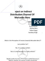 Project On Indirect Distribution Channel of Mercedes Benz: Submitted by