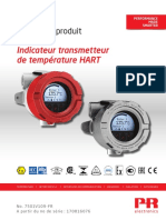 Manuel de Produit 7501 Indicateur Transmetteur de Température HART