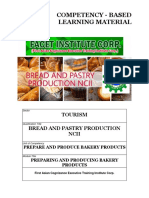 Competency - Based Learning Material: Tourism Bread and Pastry Production Ncii