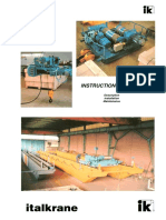 Italkrane Overhead Crane & Wire Rope Hoist Unit Operation Manual