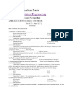 Electrical Engineering: Question Bank