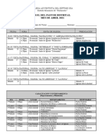 Rol de Predicadores Abril 2021