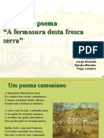 Análise Do Poema - A Fermosura Desta Fresca Serra