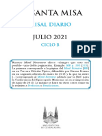 Misal Julio 2021