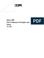 Epicor ERP Unit of Measure Principles and Setup