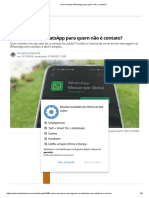 Como Mandar WhatsApp para Quem Não É Contato